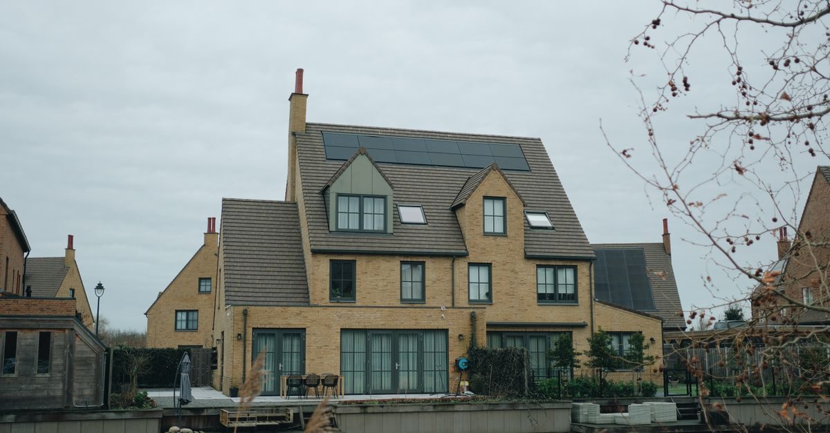 Solar panels on a UK home