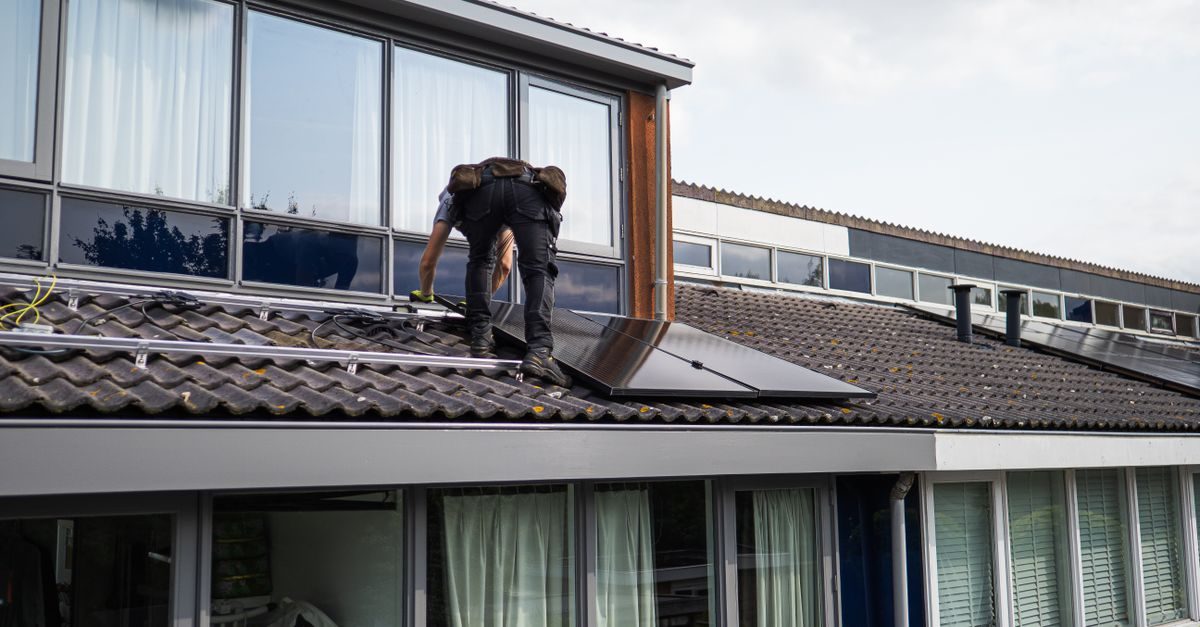 Solar panels on a UK home